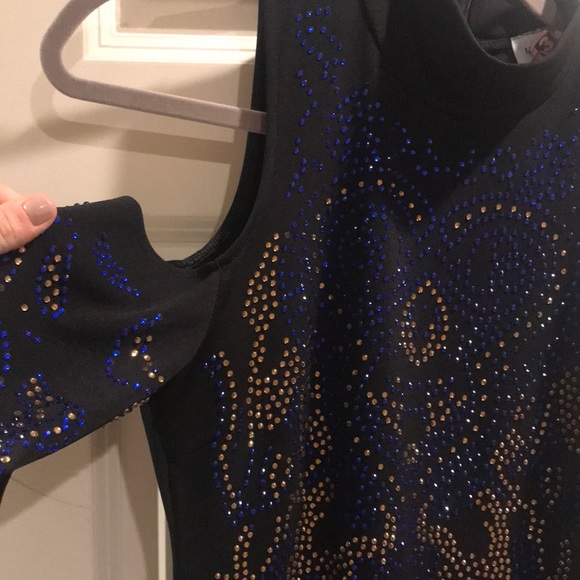 Miss Circle black beaded dress. Size M - Picture 3 of 3